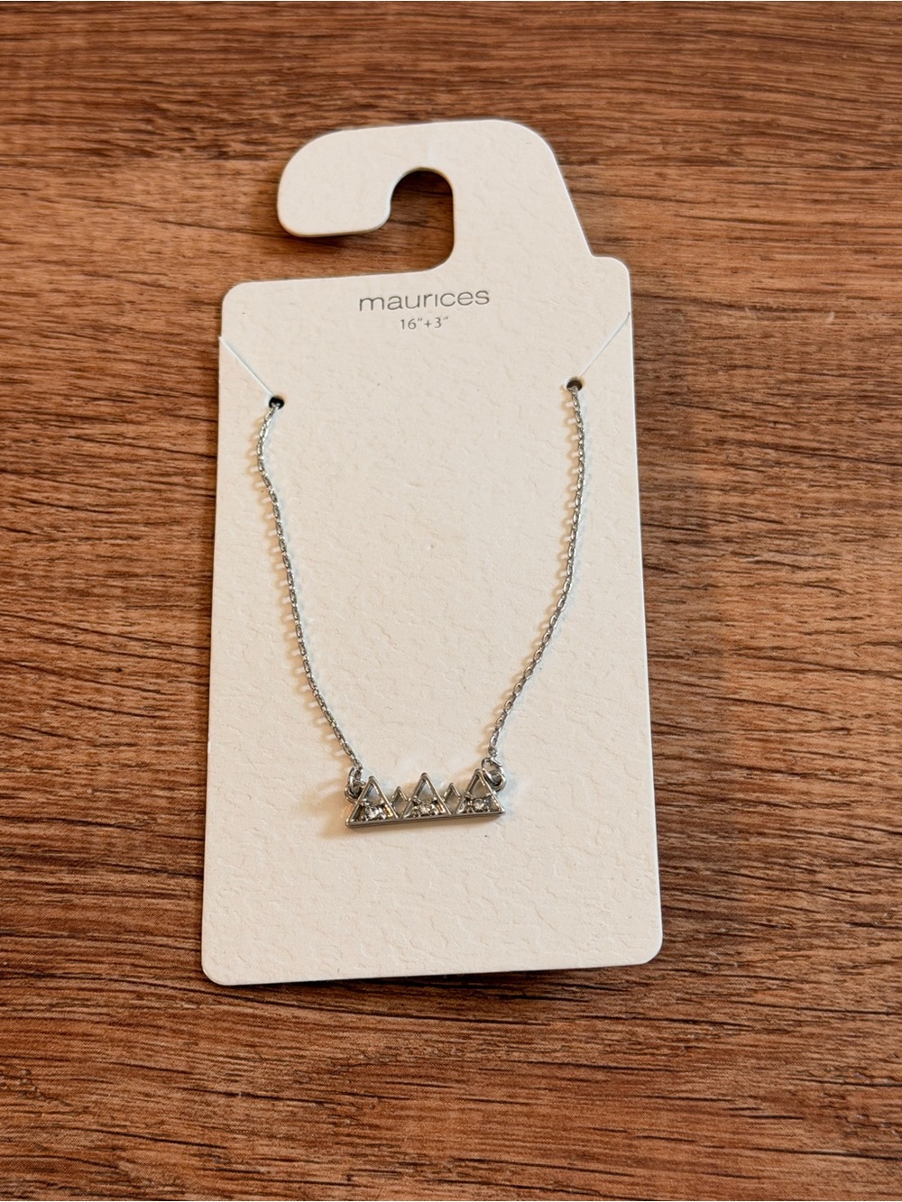 Maurices Silver Floral Cluster Necklace